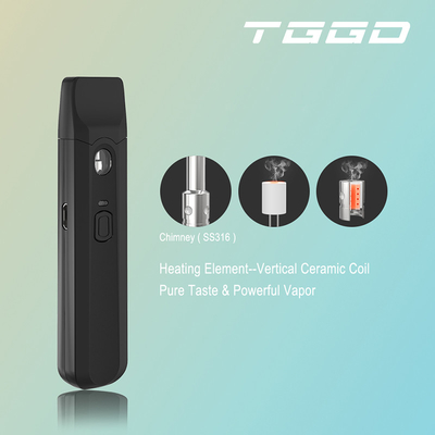 A venda direta feita sob encomenda 280mah 1ml da parte alta pré-aquece a tensão descartável de CBD Vape Pen Pod No Leak Adjustable
