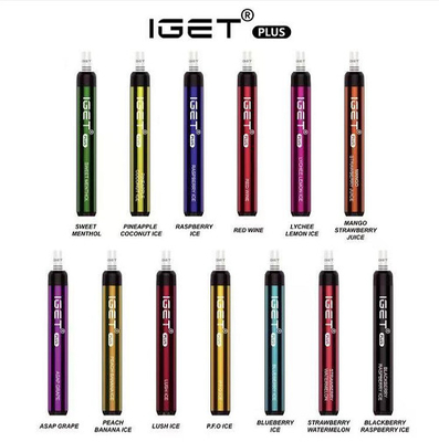 Cigarro autêntico Iget de 100% Iget E mais 1200 a pena de Vape da nicotina dos sopros 4.8ML 5%