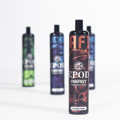 A ENERGIA MAX VAPE RECARREGÁVEL ENCERRA 5000 SOPROS - GELO DA SODA ALARANJADA E DA UVA