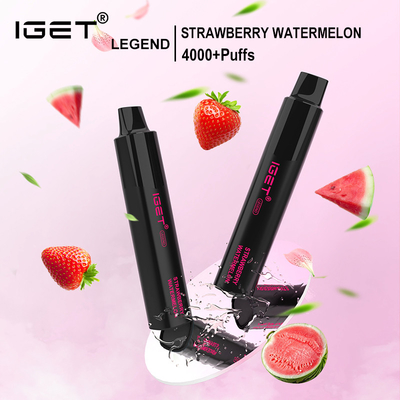 Pena descartável do vape de sal 12ml da nicotina do sopro 5% da legenda 4000 de IGET com sabor de 13 tipos
