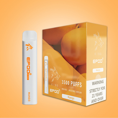 10ML EPOD recarregável Vape descartável 3500 sopros com a bateria 850mah