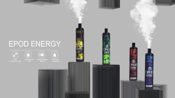 pena descartável de Vape do preto da vagem 67g do gelo da banana da nicotina de 12ml EPOD