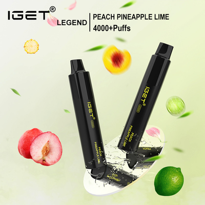 Cor diferente do sabor expresso rápido dos tipos da pena 9 do vape da legenda de sal IGET da nicotina de 5%