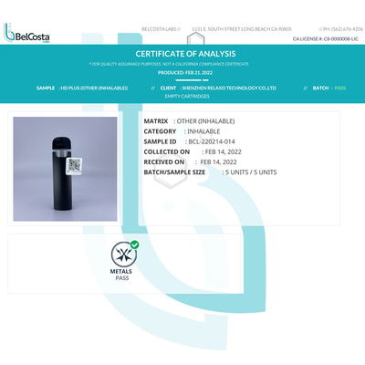 2022 ajuste de aço inoxidável de venda quente da vagem 316 descartáveis do vape de CBD para óleo grosso/fino