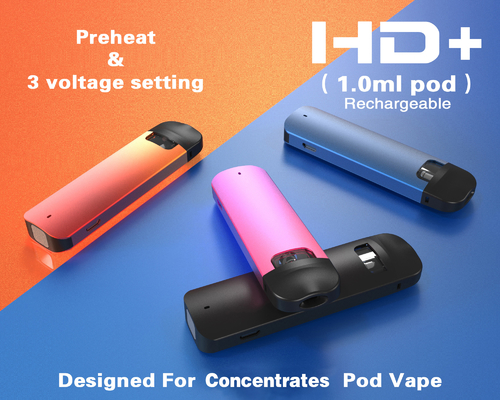 2022 ajuste de aço inoxidável de venda quente da vagem 316 descartáveis do vape de CBD para óleo grosso/fino