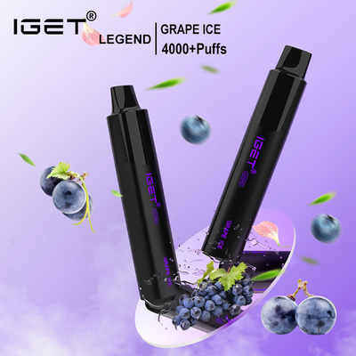 Os sopros os mais novos da LEGENDA 4000 de IGET 20 sabores disponíveis
