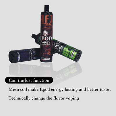 Nicotina EPOD Vape descartável 850mah 118*25*25mm do gelo 5% do lichi